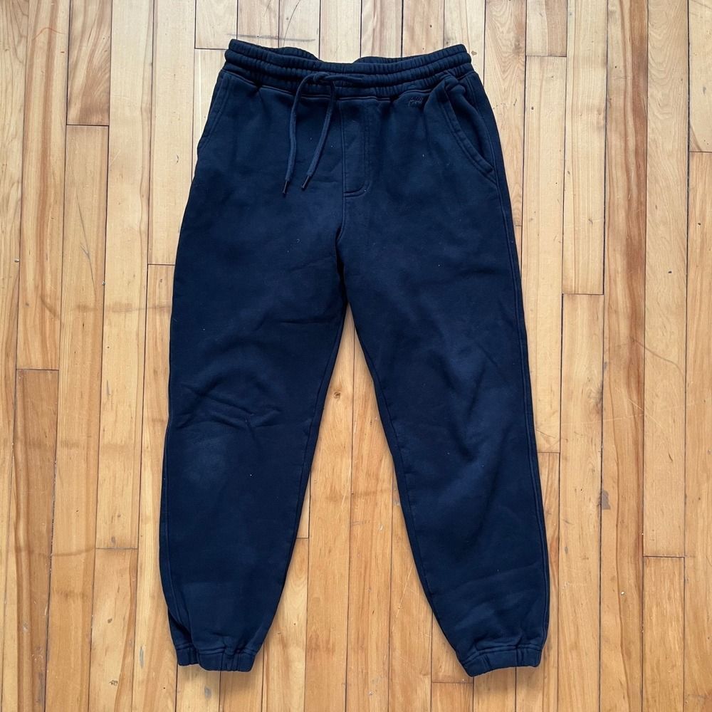 Hollister Navy Blue Joggers Sweatpants Fleece Lined Mens Size M